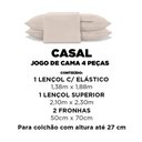 Ver imagem 7 de Jogo de Cama Casal 4 Peças Jolitex Ternille 300 Fios - Toque de Seda - Fendi