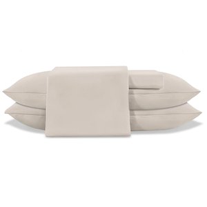 Jogo de Cama Casal 4 Peças Jolitex Ternille 300 Fios - Toque de Seda - Fendi