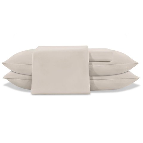 Jogo de Cama Casal 4 Peças Jolitex Ternille 300 Fios - Toque de Seda - Fendi