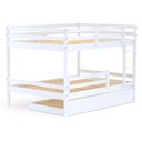 Ver imagem 5 de Treliche Casal Casal Eco com Grade de Proteção Madeira Maciça Branco Mobilistore