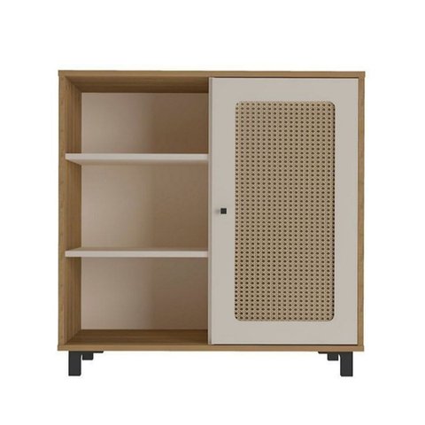 Aparador Buffet 1 Porta Charlotte Carvalho/Off White Artely