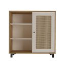 Ver imagem 1 de Aparador Buffet 1 Porta Charlotte Carvalho/Off White Artely