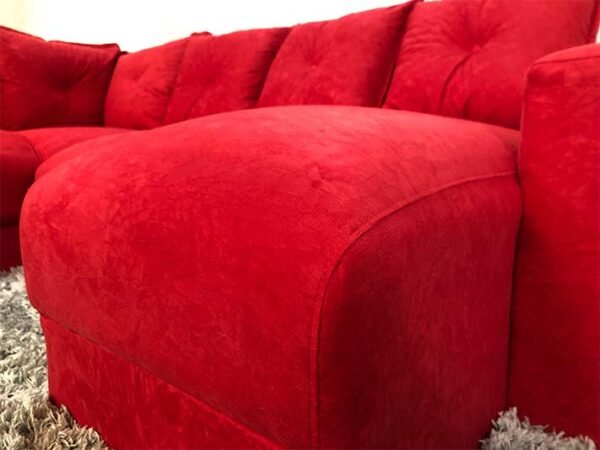 Sofá Canto com Chaise Vermelho 6 Lugares - 3