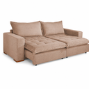 Ver imagem 2 de Sofa Cama Retratil 3 Lugares Milano Bege Design
