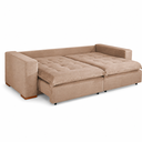 Ver imagem 4 de Sofa Cama Retratil 3 Lugares Milano Bege Design