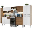 Ver imagem 3 de Armário de Cozinha Completa 325cm Rustic/Branco Emilly Madesa 02