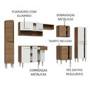 Ver imagem 5 de Armário de Cozinha Completa 325cm Rustic/Branco Emilly Madesa 02