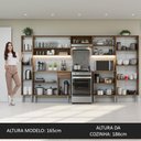 Ver imagem 6 de Armário de Cozinha Completa 325cm Rustic/Branco Emilly Madesa 02