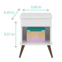 Ver imagem 2 de Mesa de Apoio Infantil Retrô Alice com 1 Gaveta Branco - Pr Baby Branco