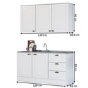 Ver imagem 4 de Cozinha Americana Compacta Califórnia 5 Portas 3 Gavetas Branco - Panorama Móveis