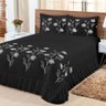 Kit Cobre Leito Casal Super King Lírio 03 Peças - Preto - 1