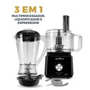 Ver imagem 3 de Multiprocessador Britânia 1000W 3 em 1 Lâminas Inox BMP900C 110V