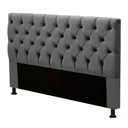 Ver imagem 1 de Cabeceira Cama Box Casal Cristal 140cm Suede Cinza - Abmaza