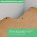 Ver imagem 6 de Guarda-Roupa Modulado de Canto 5 Portas 3 Gavetas Seletto Bege/Areia HP