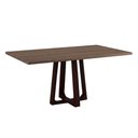 Ver imagem 2 de Mesa de Jantar Julia 160cm Tampo Freijó 6 Lugares Base Madeira Maciça Castanho Sala de Jantar Decor
