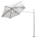 Ver imagem 2 de Ombrelone Lateral Branco - 3,00m de Diâmetro - em Alumínio - para Fixação no Piso - Persianet