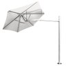 Ombrelone Lateral Branco - 3,00m de Diâmetro - em Alumínio - para Fixação no Piso - Persianet - 2