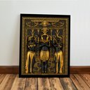 Ver imagem 5 de Kit 3 Quadro Decorativo Egito Antigo Deus Egípcio Faraó Luxo 28x20cm