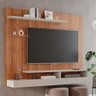 Painel Suspenso Valência Plus Cinamomo/off White para Tv até 50” - Permóbili - 2