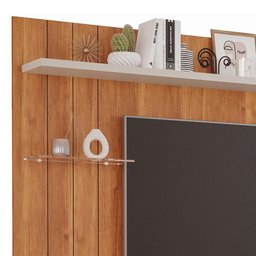 Painel Suspenso Valência Plus Cinamomo/off White para Tv até 50” - Permóbili - 3