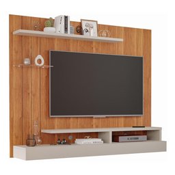 Painel Suspenso Valência Plus Cinamomo/off White para Tv até 50” - Permóbili - 1