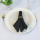 Ver imagem 3 de Kit 10 Pçs Guardanapo 10 Lugares Basic 35x35cm Liso Tecido Oxford: Preto