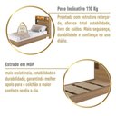 Ver imagem 7 de Cama de Solteiro com LED 1 Porta e Nichos para Colchão 78-88x188cm Mel Multimóveis