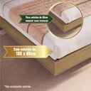 Ver imagem 2 de Cama de Solteiro com LED 1 Porta e Nichos para Colchão 78-88x188cm Mel Multimóveis