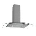 Ver imagem 1 de Coifa Fogatti de Parede Clean Vidro Curvo Kromanox 80cm