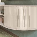 Ver imagem 3 de Rack Suspenso Modena Tvs até 60” Calacata Off White 288136 Madetec