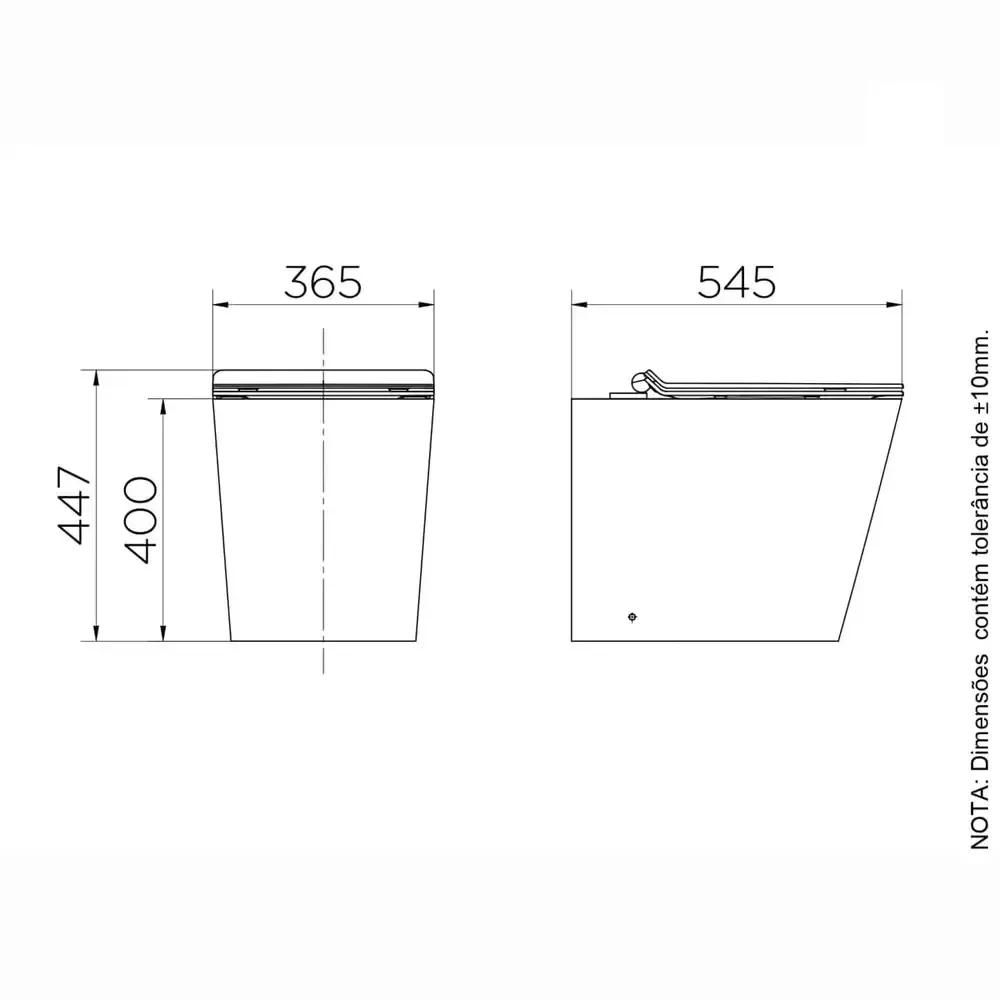 Kit Docol Bacia Convencional Liss Wh/cr - 974666 - 5