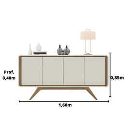 Buffet Channel Nature/off White - Fabrimóveis - 4