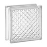 Tijolo Bloco de Vidro Transparente Textura 19x19x8 Tradestar Mini Pirâmides - 1