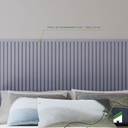 Ver imagem 2 de Perfil de Acabamento 2,5m Linear Painel Ripado Laminado de Eva Cor Azul Linha Play