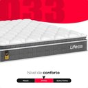 Ver imagem 4 de Cama Box Queen + Colchão Life D33 Pillow Top 56x158x198cm - Cinza - e-Shop Casa