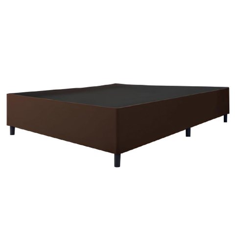 Cama Box Base Casal Queen Suede Marsala