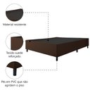 Ver imagem 5 de Cama Box Base Casal Queen Suede Marsala