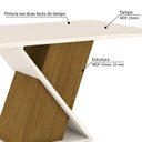 Ver imagem 2 de Mesa de Jantar Solus 160 cm com Tampo de Vidro - Nature/Off White