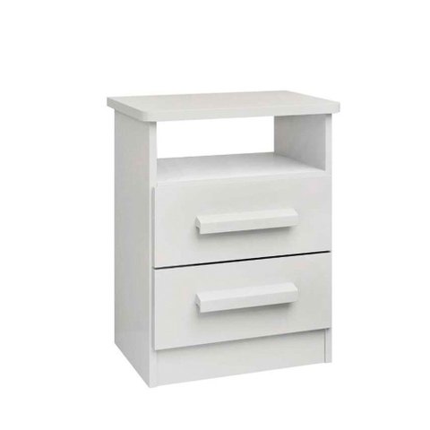 Mesa de Cabeceira Firenze 2 Gavetas com Nicho D Doro Móveis