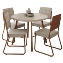 Ver imagem 2 de Conjunto Sala de Jantar 4 Cadeiras Dália Carraro