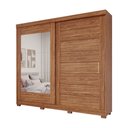 Ver imagem 3 de Guarda-roupa Portas de Correr C/ Espelho Florença Cinamomo