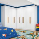 Ver imagem 5 de Guarda-Roupa Infantil 9 Portas Jasmim Branco