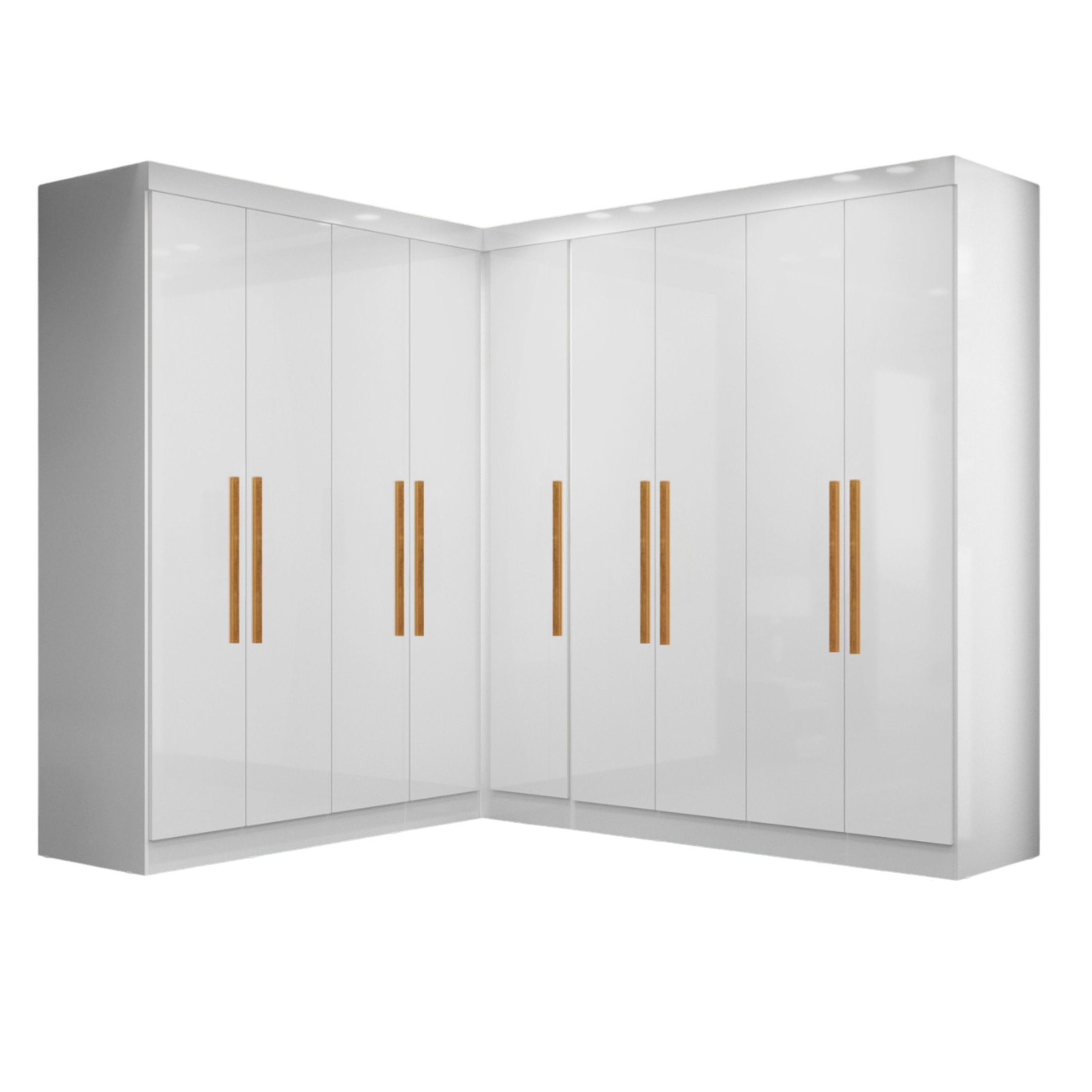 Guarda-Roupa Infantil 9 Portas Jasmim Branco | MadeiraMadeira