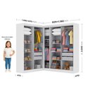 Ver imagem 3 de Guarda-roupa Infantil 9 Portas Jasmim