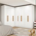 Ver imagem 6 de Guarda-Roupa Infantil 9 Portas Jasmim Branco