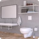 Ver imagem 3 de Prateleira Estilo Industrial Banheiro Parede GND BB 60cm