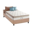 Ver imagem 1 de Cama Box Solteiro: Colchão Molas Anjos Superlastic King Best + Base CRC Suede Clean(88x188)