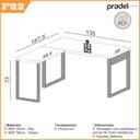 Ver imagem 5 de Mesa Escritório C/ Gaveteiro Mesa Auxiliar e Prateleiras Mdf Cor:off White com Freijó