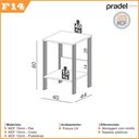 Ver imagem 7 de Mesa Escritório C/ Gaveteiro Mesa Auxiliar e Prateleiras Mdf Cor:off White com Freijó