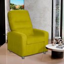 Ver imagem 6 de Poltrona Decorativa do Papai Reclinável Confortável Suede - Lm Decor Amarelo
